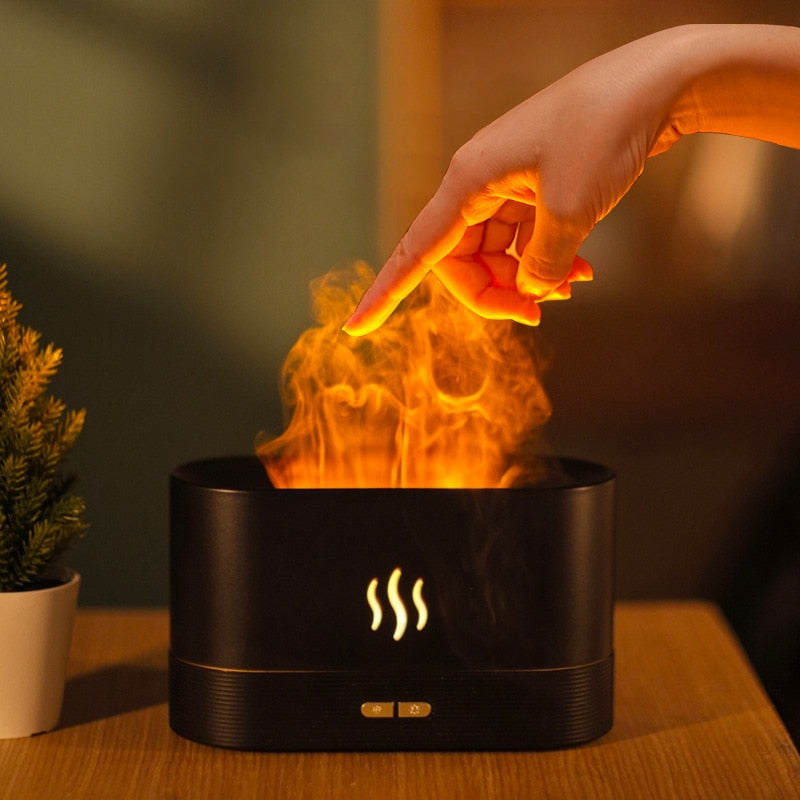 LED USB Simulation Flame Aroma Difuser