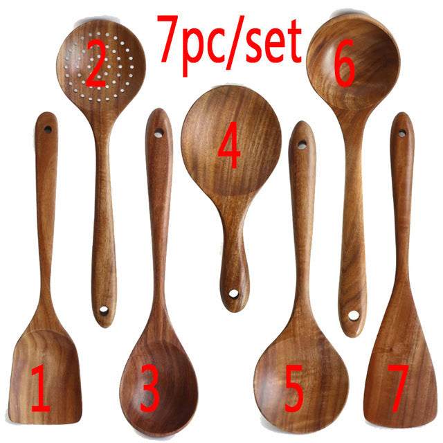 Wooden Cooking Utensil Set