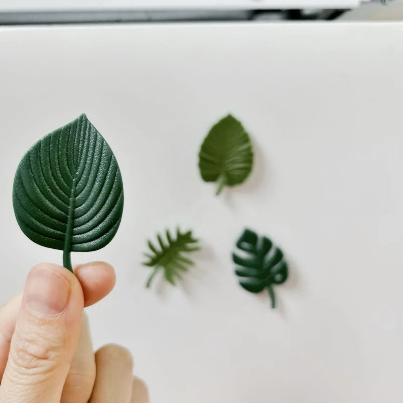 4PCS Leaf Fridge Magnet