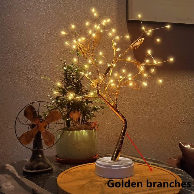 Led Night Lights Mini Tree Table Lamp