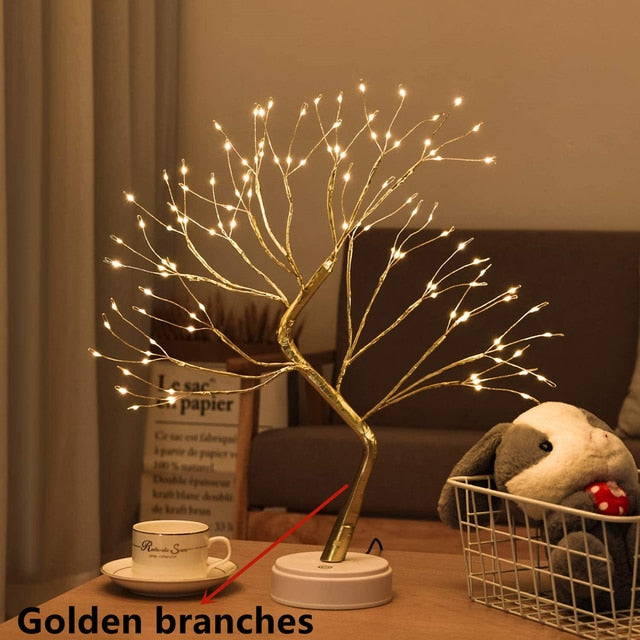 Led Night Lights Mini Tree Table Lamp