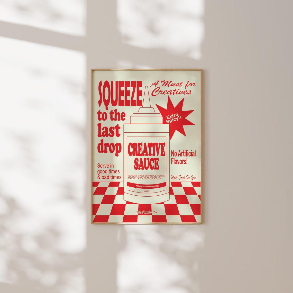 Creative Sauce Wall Print