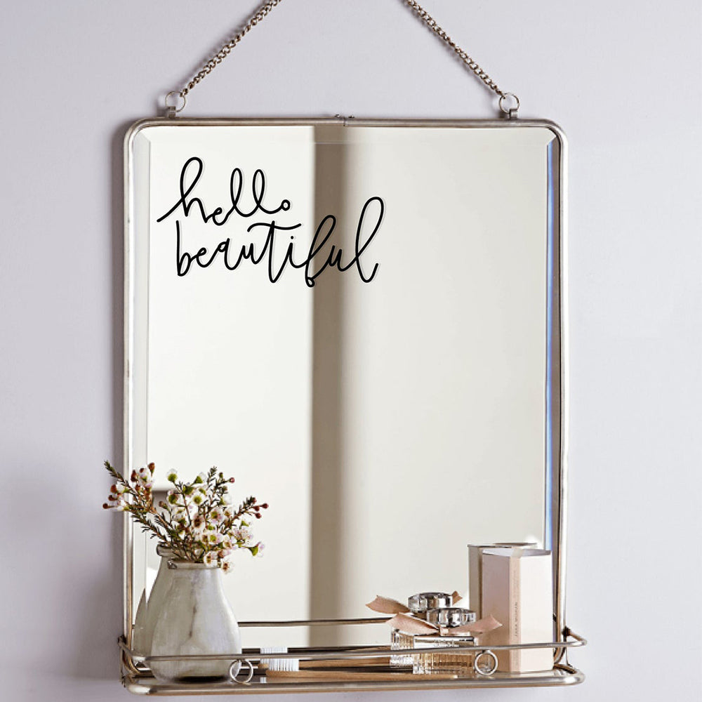 Mirror Bathroom Decor Decal