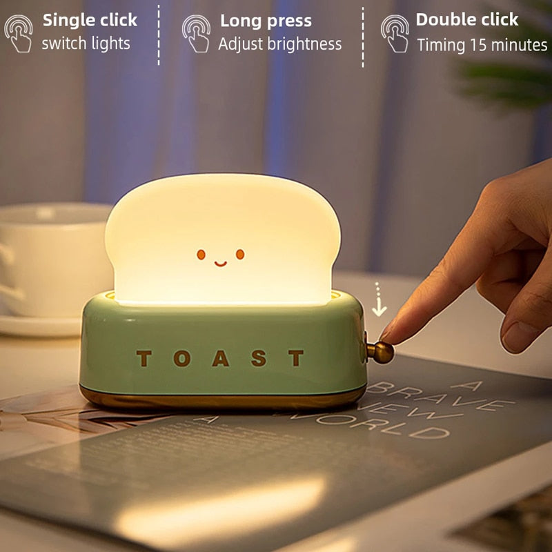 LED Toast Night Light