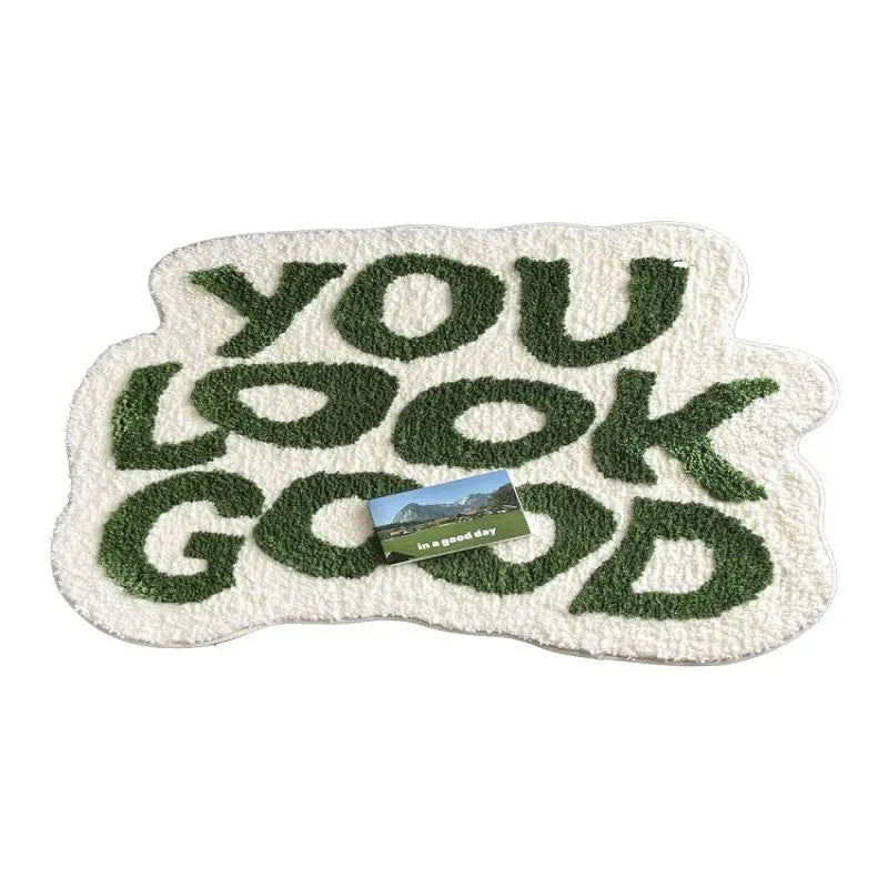 You Look Good Plush Decor Rug 4ft x 5ft