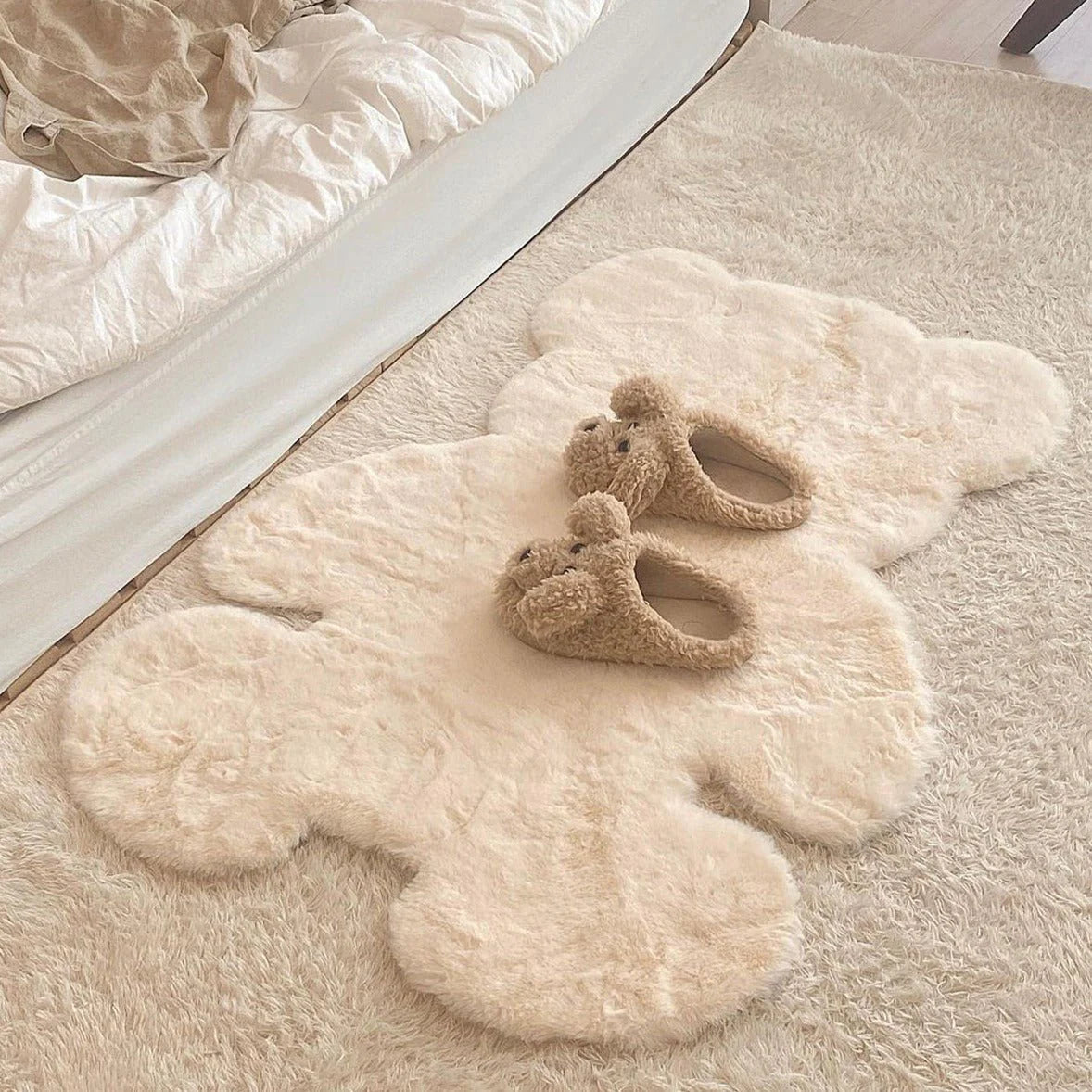 Fluffy Bear Rug Mat