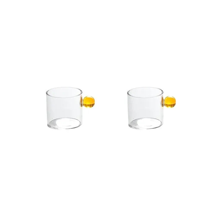2PC Set Glass Espresso Cups