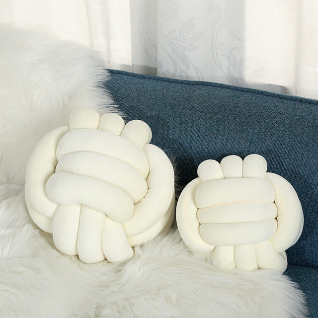 Handmade Knotted Ball Cushion
