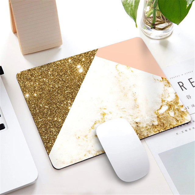 Square Silicone Marble Pattern Mouse Pad