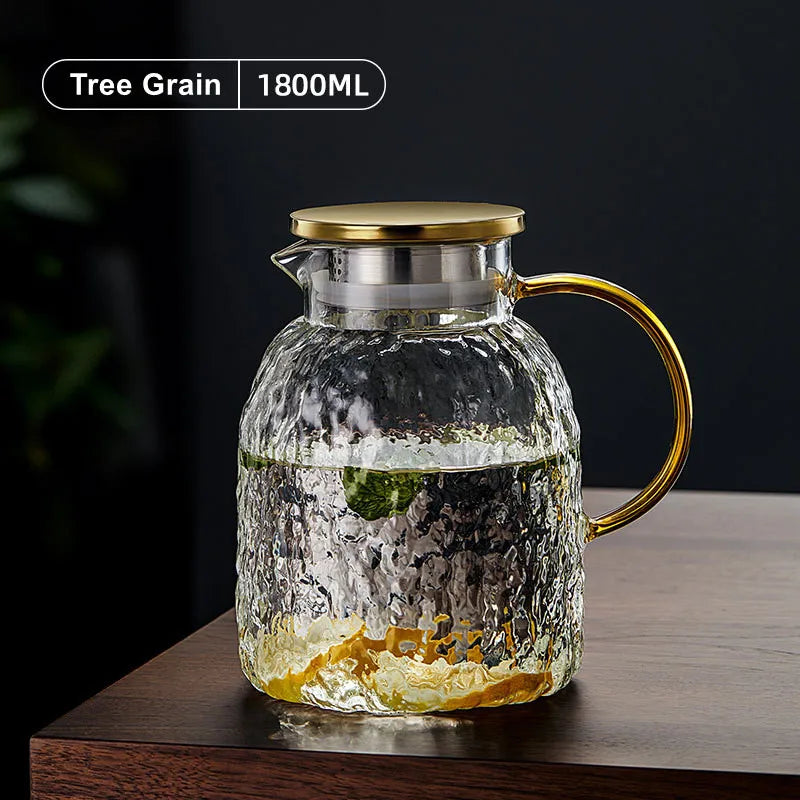 Glass Kettle Pitcher Set