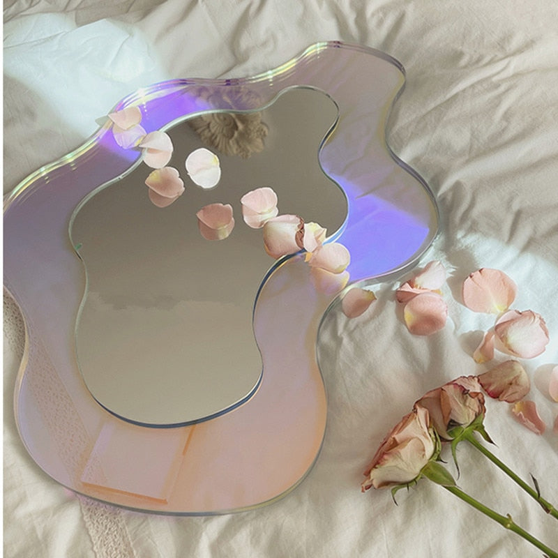 Acrylic Large Colorful Abstract Shaped Mirror