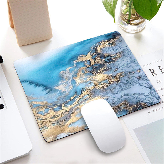 Square Silicone Marble Pattern Mouse Pad