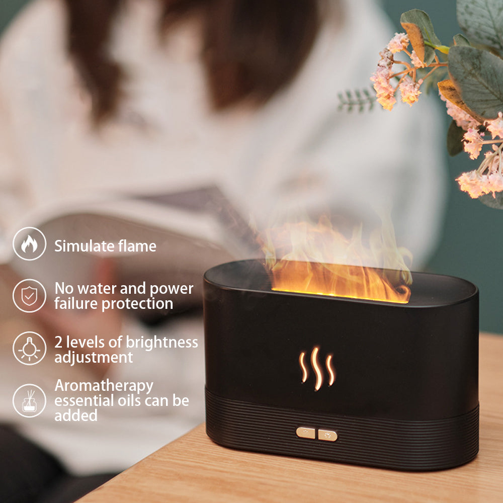 USB LED Flame Simulation Humidifier