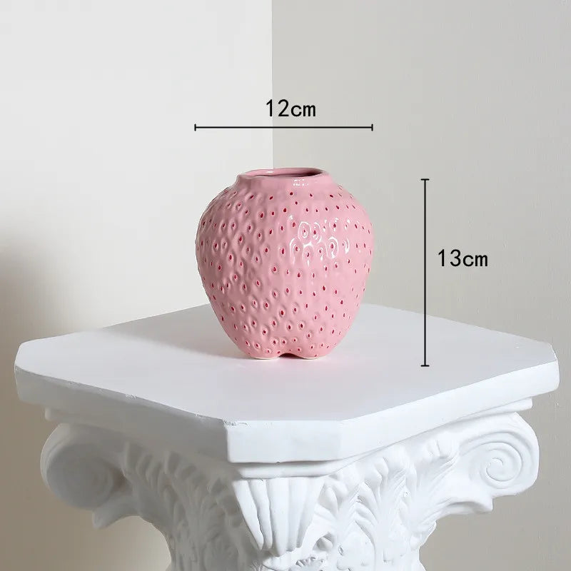 Strawberry Shaped Flower Vase