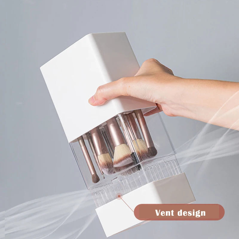 Dustproof Cosmetic Brush Storage Box