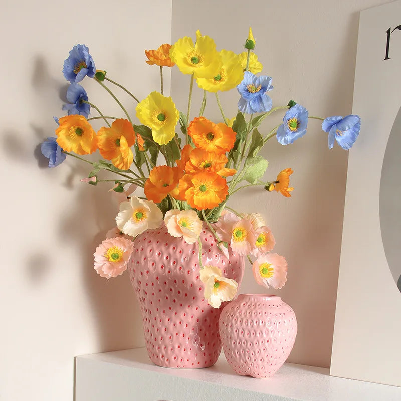 Strawberry Shaped Flower Vase