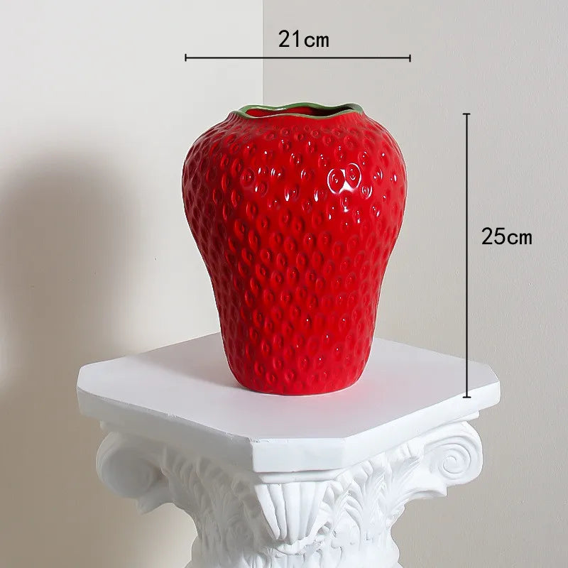 Strawberry Shaped Flower Vase