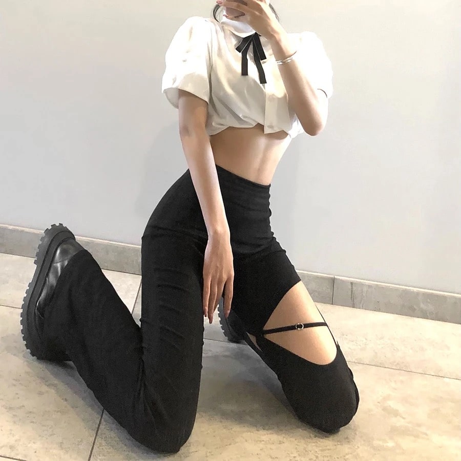 Flared Cargo Pants