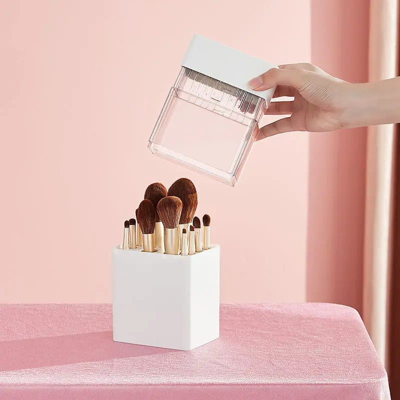 Dustproof Cosmetic Brush Storage Box
