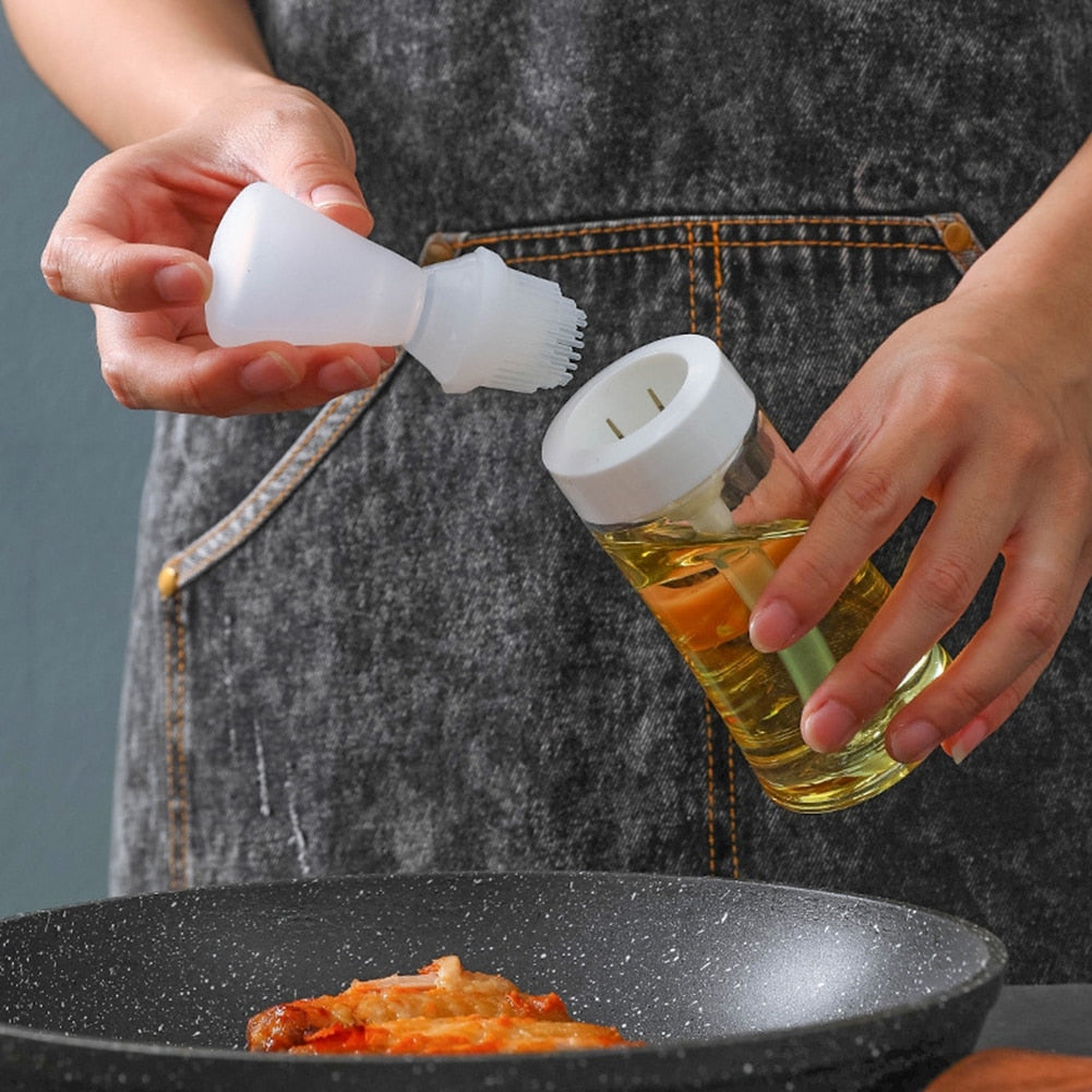 Silicone Oil Brush With Bottle