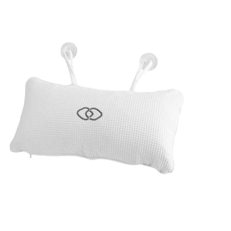 Comfort Neck Back Anti-slip Bathtub Pillow Spa Bath Bathtub Cushion Soft Headrest Massage Suction Cup Hot Tub Pillow Accessories