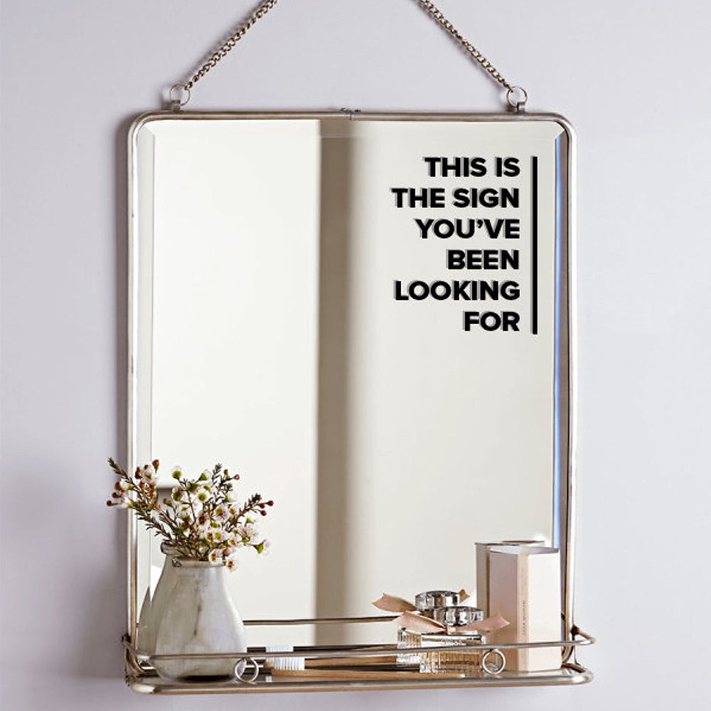 Mirror Bathroom Decor Decal