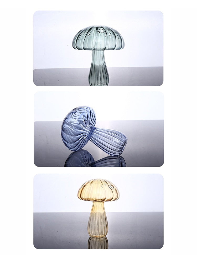Mushroom Glass Vase