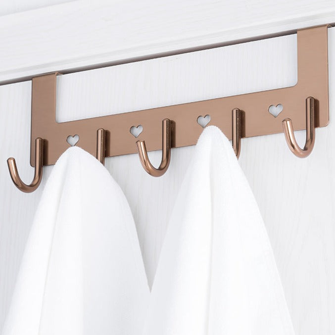 Over The Door Heart Shaped Towel Hook Hanger