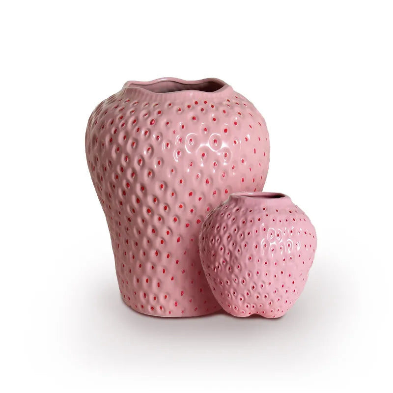Strawberry Shaped Flower Vase