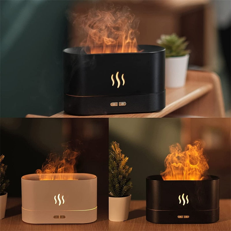 LED USB Simulation Flame Aroma Difuser