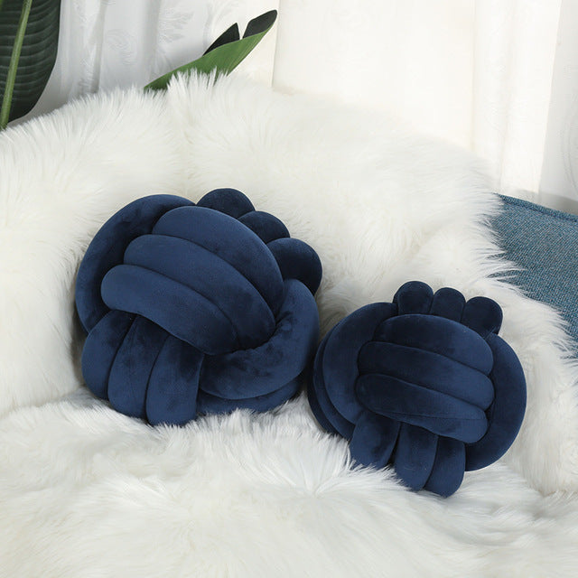 Handmade Knotted Ball Cushion