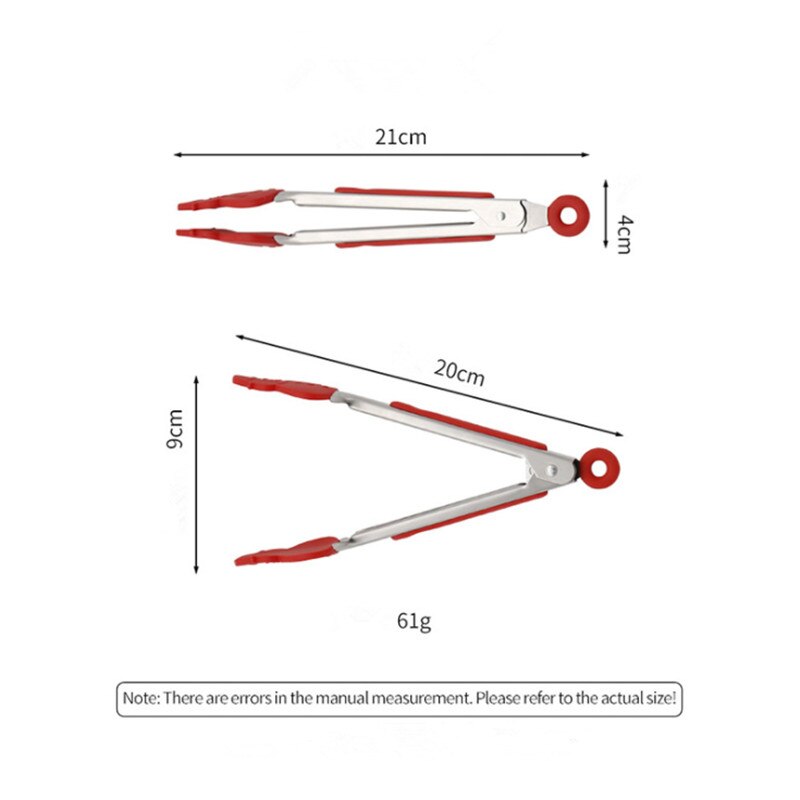Christmas Silicone Food Tongs