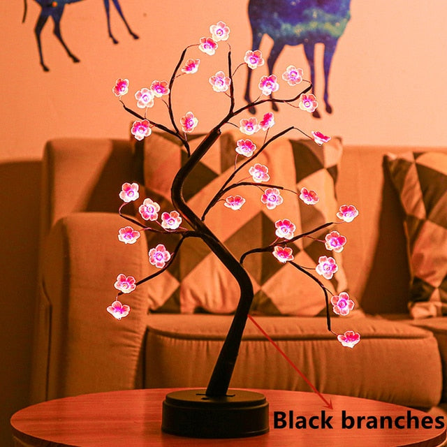 Led Night Lights Mini Tree Table Lamp
