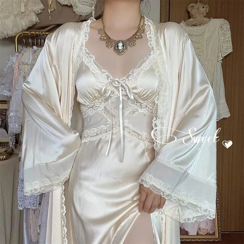 Silk Coquette Strap Dress
