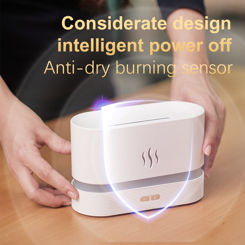 LED USB Simulation Flame Aroma Difuser