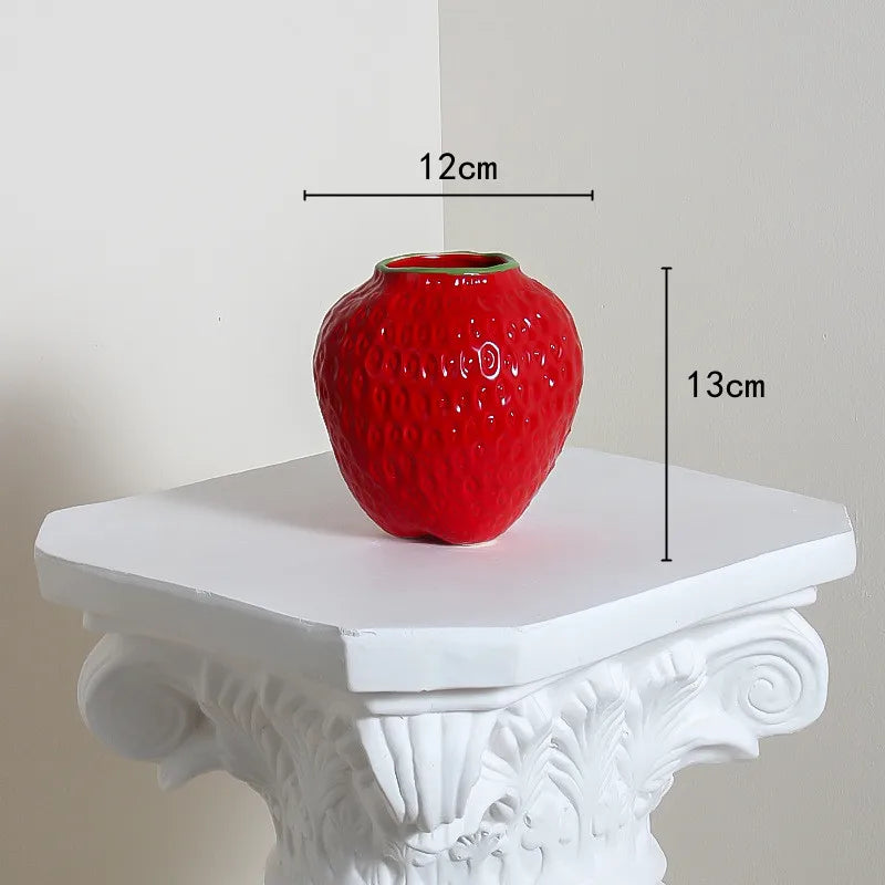 Strawberry Shaped Flower Vase