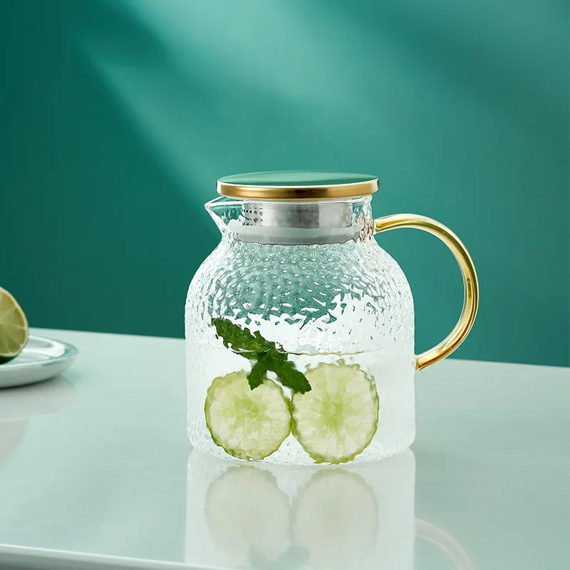 Glass Kettle Pitcher Set