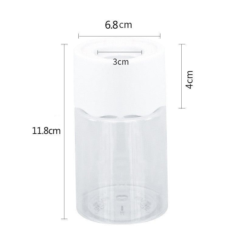 Transparent small tabletop hydroponic pot