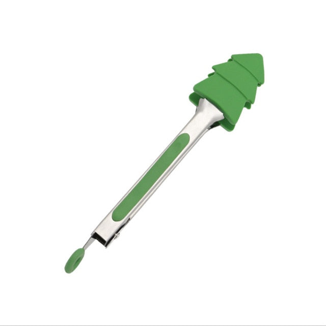 Christmas Silicone Food Tongs