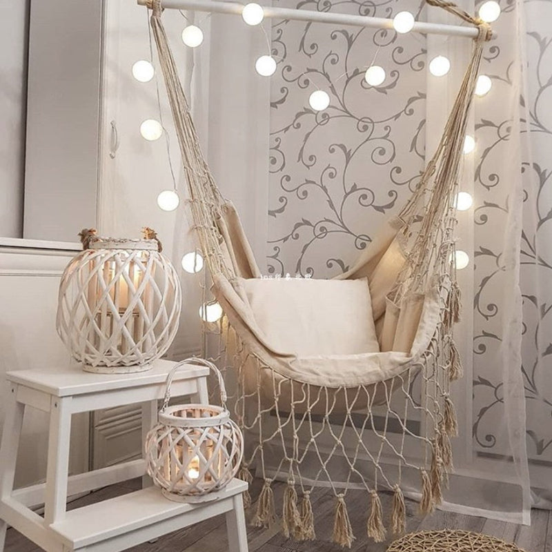 Tassel Hanging Hammock Swing Chair