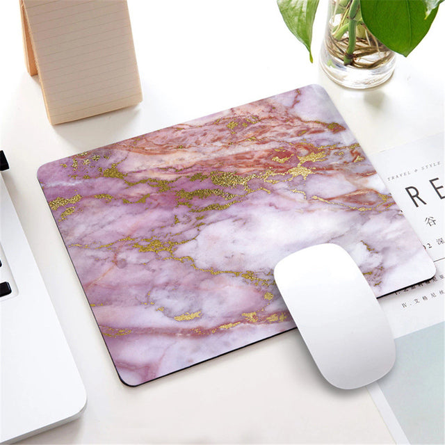 Square Silicone Marble Pattern Mouse Pad