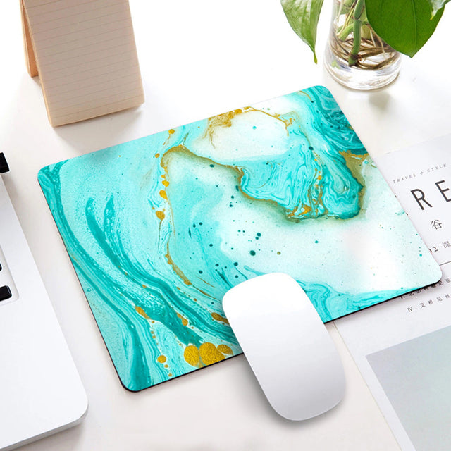 Square Silicone Marble Pattern Mouse Pad
