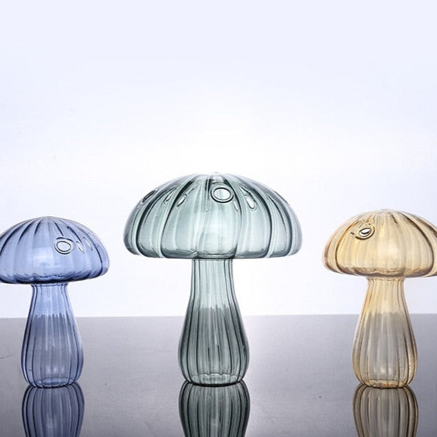 Mushroom Glass Vase