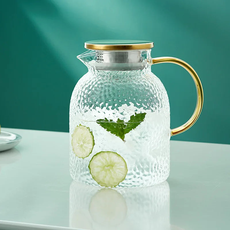 Glass Kettle Pitcher Set