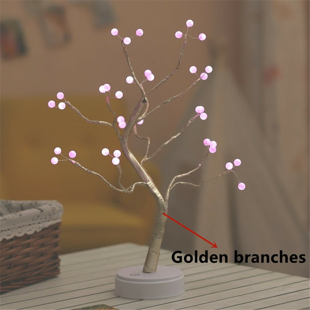 Led Night Lights Mini Tree Table Lamp