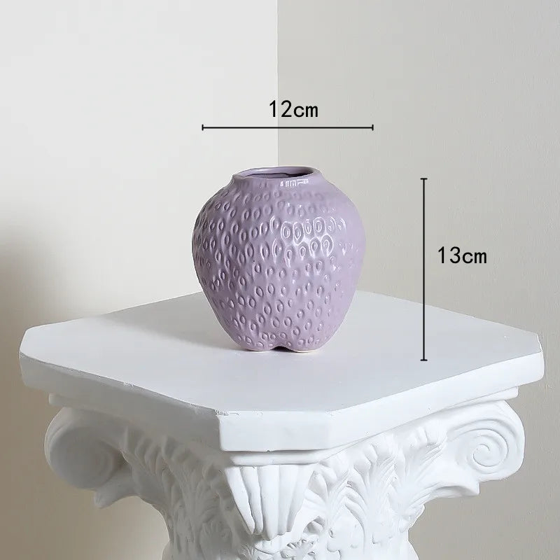 Strawberry Shaped Flower Vase