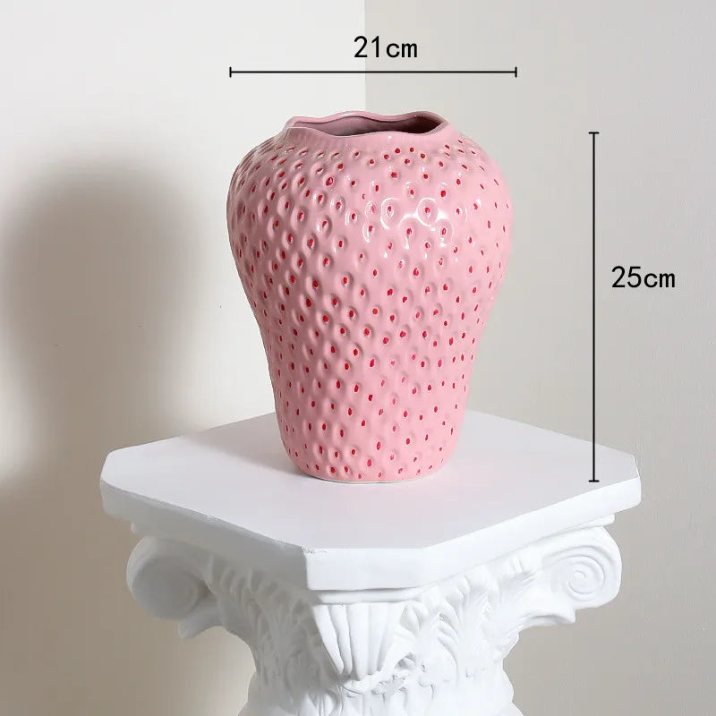 Strawberry Shaped Flower Vase