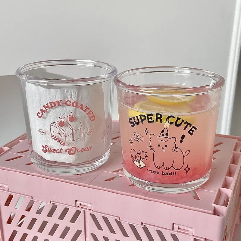 Cute Glass Cup for Coffee