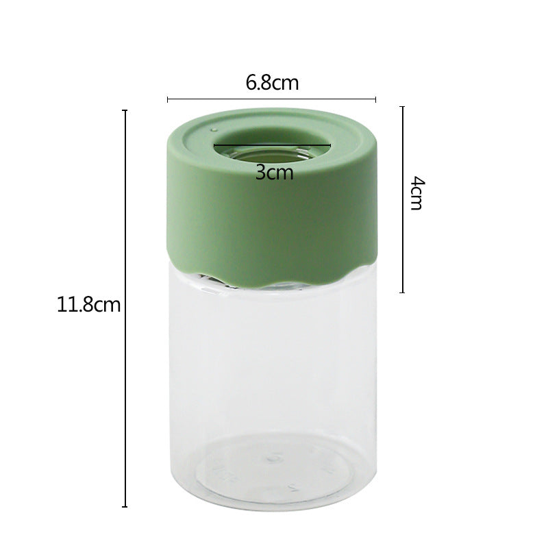 Transparent small tabletop hydroponic pot