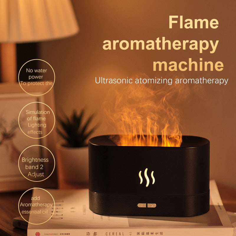 LED USB Simulation Flame Aroma Difuser